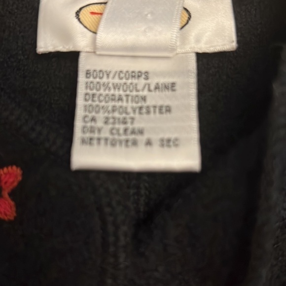 Talbots Boiled Wool Embroidered Button Jacket size Medium - Picture 6 of 7